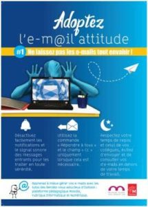 Affiche avec slogan : adoptez l'email