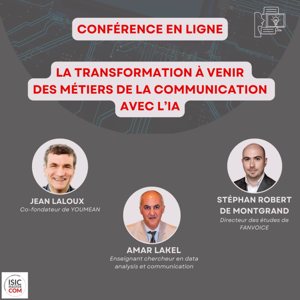 Conférence  : L'IA et les métiers de la communication