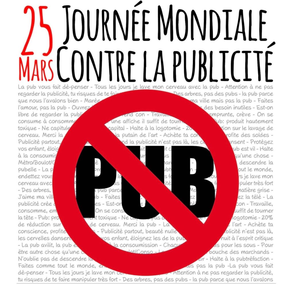Décryptage : la journée mondiale contre la publicité